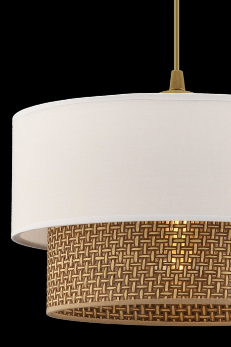 Opviq Echo Lámpara de Araña Beige y Blanco